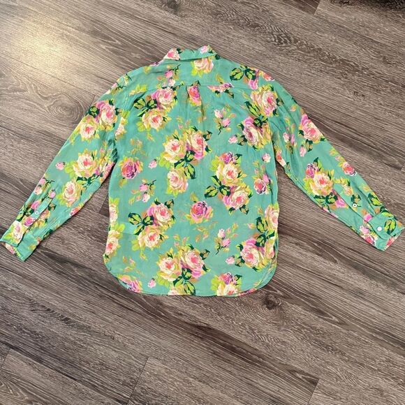 J. Crew Classic-fit cupro-blend shirt in rose garden - Picture 9 of 9